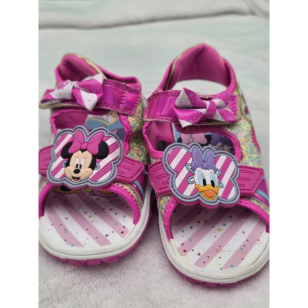 Lil Girl Disney Minni Mouse &‎ Daisy Summer Sandles Size 12